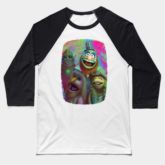 Muppet Maniacs - Electric Mayhem as Firefly Family Baseball T-Shirt by GrimbyBECK